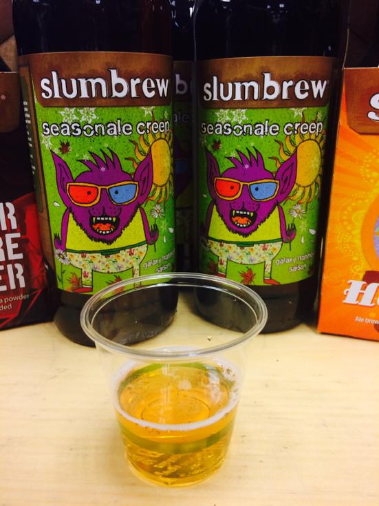MassBrewBros's tweet photo. Hanging w/ Eric from @Slumbrew @cbc_westford tasting their new seasonale creep. Hoping their new brewery opens soon! http://t.co/RRrCyy0LYw