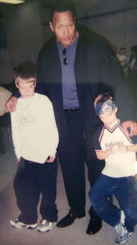 theaustingunn's tweet photo. With my woes @TheRock http://t.co/arDLgCk5O1