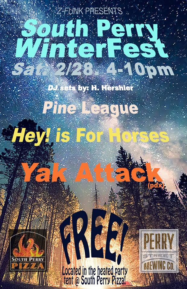 Music, beer, food &amp; a tent! It's WinterFest in #southperry tomorrow 2/28 4-10pm <a href="/southperrypizza/">South Perry Pizza</a> <a href="/perrystreetbrew/">Perry Street Brewing</a>