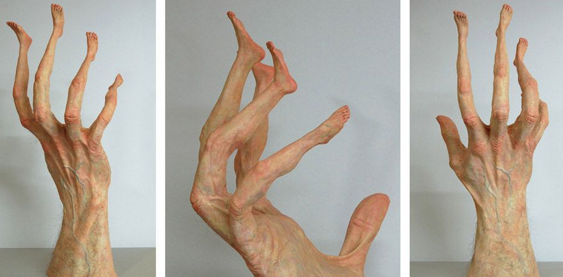 CreatorsProject's tweet photo. Twisted sculptures put body parts in all the wrong places: http://t.co/fGCs7GyIey http://t.co/FwdXXVOUrd