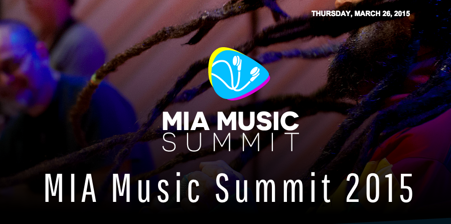 Save the date. Miami's digital music summit on Thursday, March 26. #MIAMusicSummit mms.co