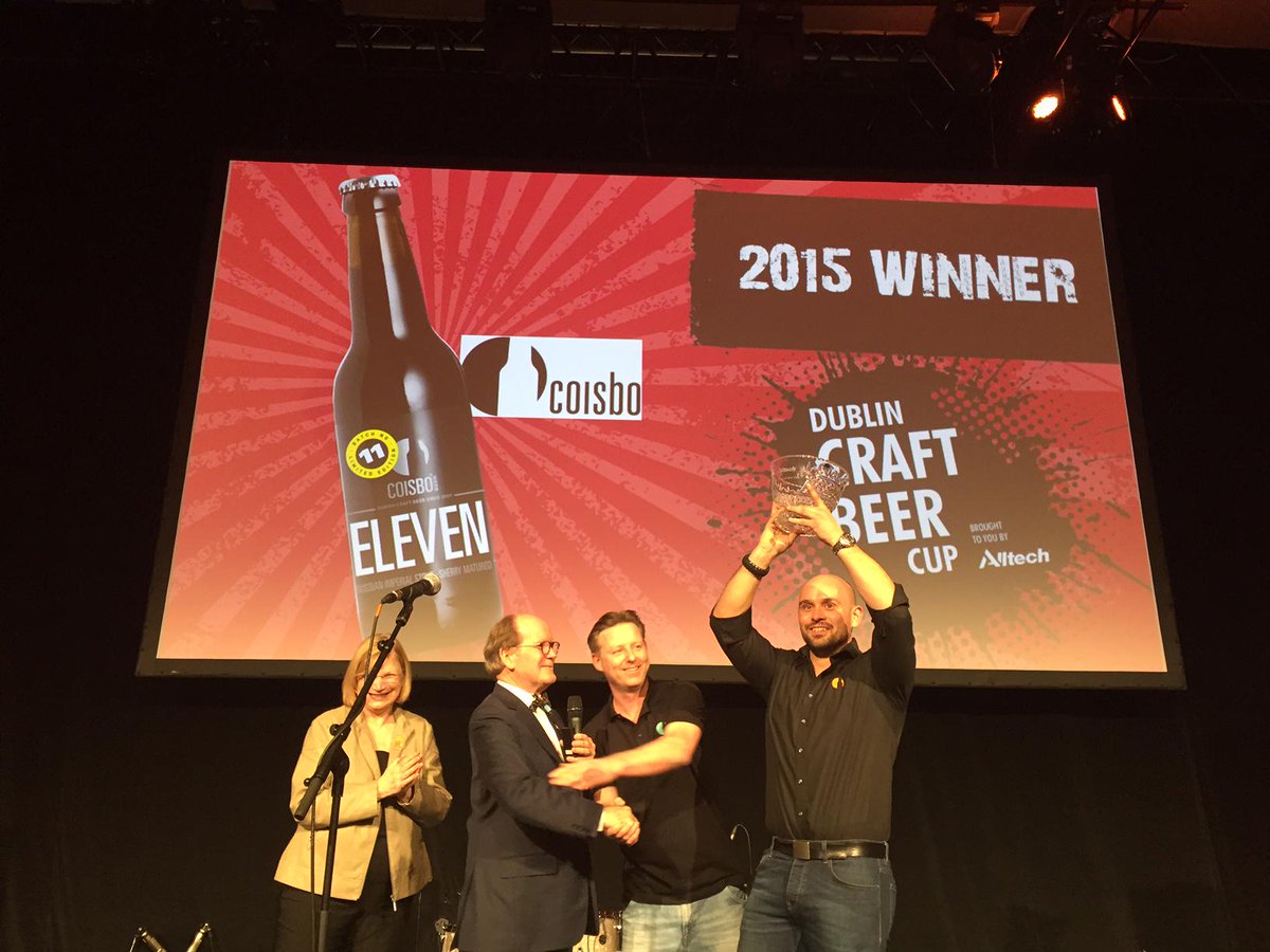 AlltechBrews's tweet photo. Coisbo Beer of Denmark wins 2015 Dublin Craft Beer Cup w/aRussian imperial stout aged in sherry barrels #craftbeer http://t.co/4ryEHXSW8s