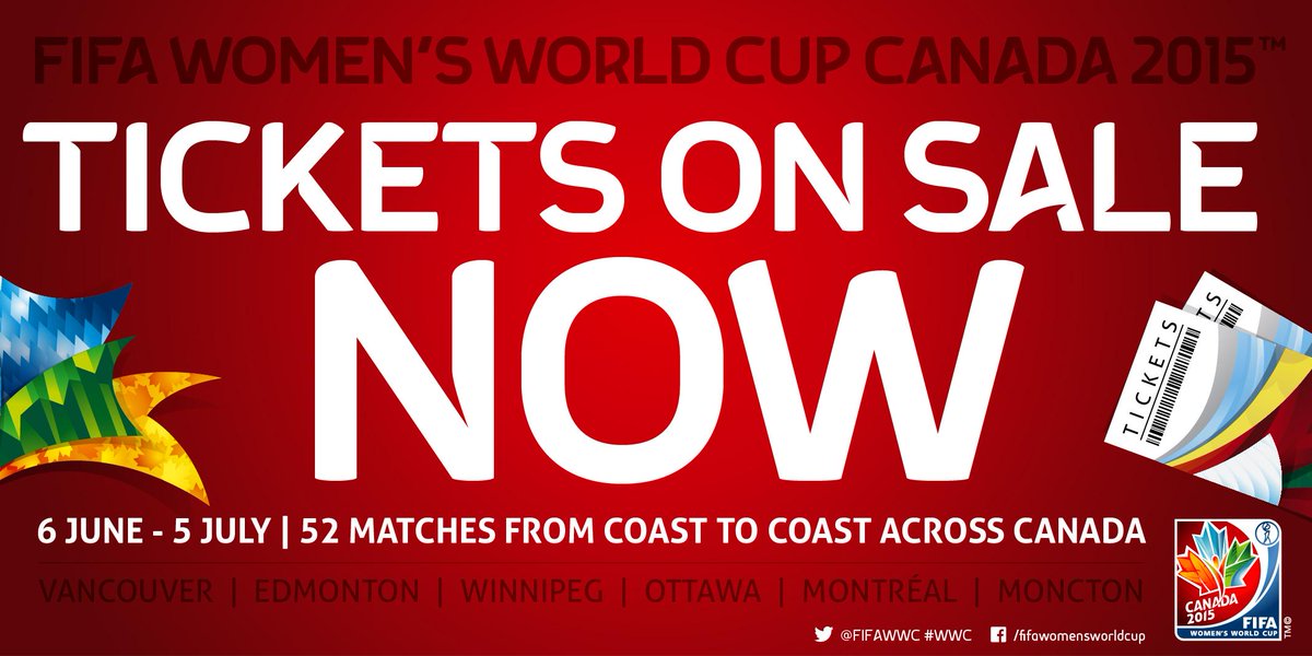 FIFAWWC's tweet photo. Please keep checking. http://t.co/HaCMyyen1D Additional seats could still become available for #WWC Final. 2/2 http://t.co/Xgh5D11YHr