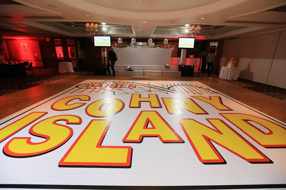WestminsterWed's tweet image. Look what Darien did to our dance floor at her bat mitzvah! #customdancefloor