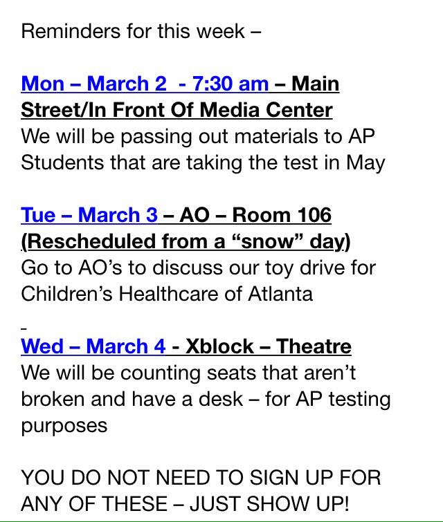 PopeKeyClub's tweet image. We have lots of opportunities for you to earn service points next week 😊