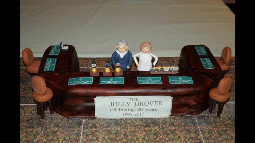 ExtraOCake's tweet image. 20 year celebrations at the Jolly drover. Pub cake!