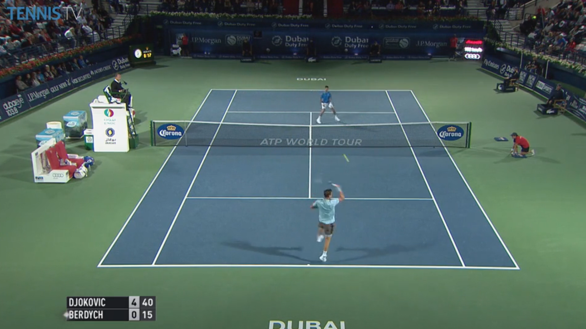 atptour's tweet image. Watch highlights as #Federer d #Coric &amp;amp; #Djokovic beats #Berdych for #DDFTennis final clash. bit.ly/1DZDWtD