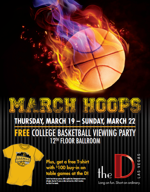 theDlasvegas's tweet photo. We’re hosting a FREE viewing party for #MarchHoops 3/19 - 3/22! http://t.co/fospypzYmH