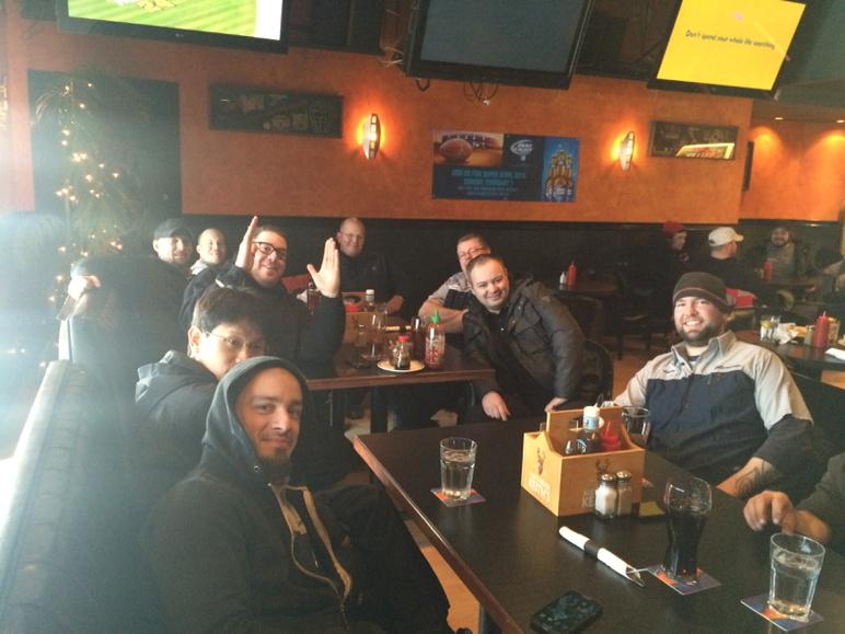 TobyTch's tweet photo. Celebrating a great month. Well done guys 👊 http://t.co/K8MOSsH4fI