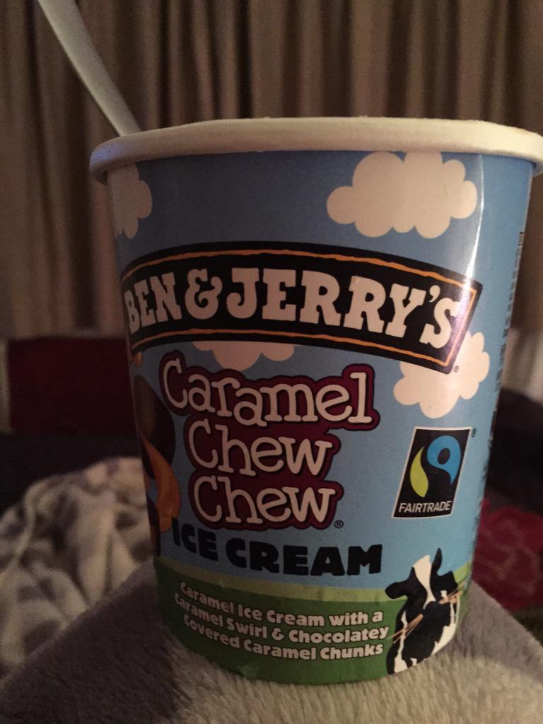 BikerMaria's tweet photo. Enjoying my ben&amp;jerry's ice cream night!!! http://t.co/bropjFfit5