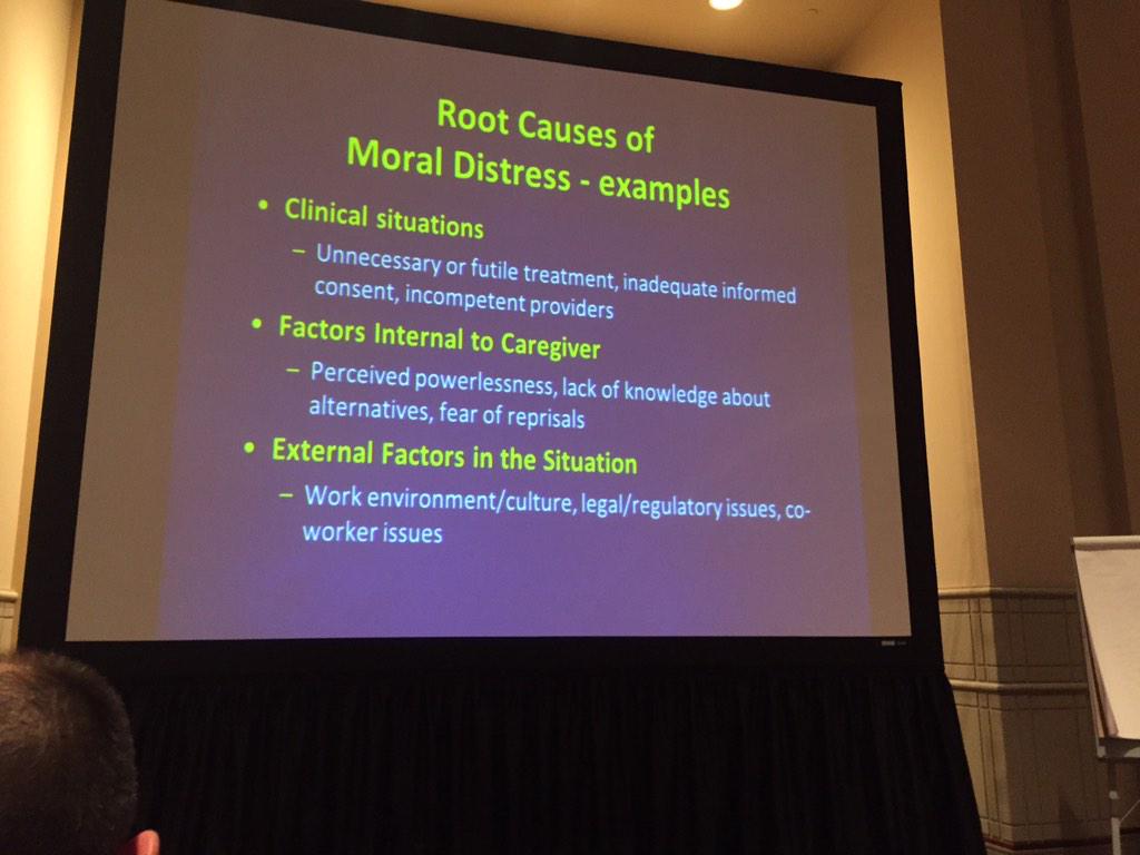 AndyProbolus's tweet image. Moral distress:  #hpm15