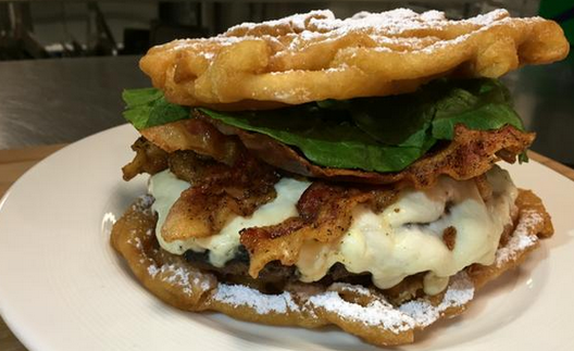 FanDuel's tweet photo. One #MiLB team has created a bacon cheeseburger w/ funnel cake for this season: https://t.co/SnOykE4BJv

#Brewers http://t.co/Y0Td28eC4H
