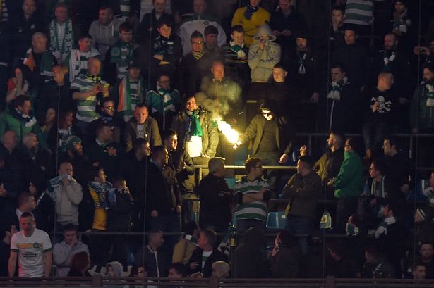 Daily_Record's tweet photo. Celtic call on fans to shop people who triggered latest UEFA charge in Milan http://t.co/lGaJywydhb http://t.co/maV08bqOdm