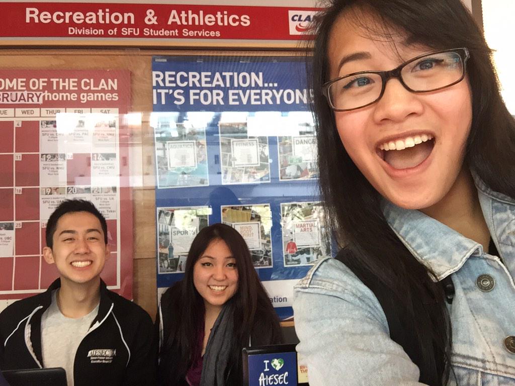 manheinlee's tweet photo. Had so much fun talking to the representatives at the @AIESECsfu booth!! Can't wait to go on exchange #INSPIRED http://t.co/ubuuJpjHHt