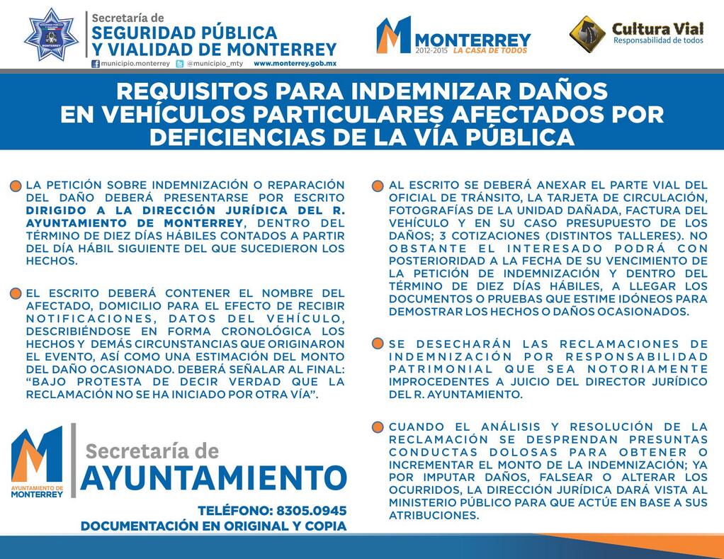 @caroIaina <a href="/marellanesc/">Margarita Arellanes</a> Con gusto, adjuntamos requisitos para indemnizar.