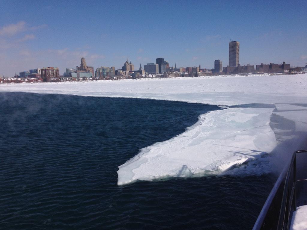 natebenson's tweet image. I spent the day on the Edward M. Cotter #IceCutter in the #Buffalo River. Coming up at 6pm on @wgrz.