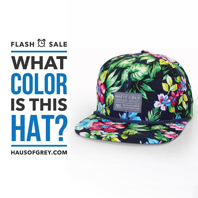 Tweet the correct color to <a href="/HausofGrey/">Haus of Grey</a>, tag ur friends that would like a #AlohaPress cap, winner announced Sunday!
