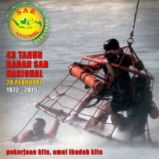 Dirgahayu Badan SAR Nasional yg ke 43 tetaplah bekerja dengan tulus dalam menjalankan misi kemanusiaan lainnya