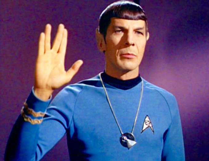 [Vulcan hand salute] Good luck on your final voyage Spock... Leonard Nimoy 1931-2015 http://t.co/mQA<a href="/tag/flashbackfriday"class="tags"><span>#flashbackfriday</span></a>