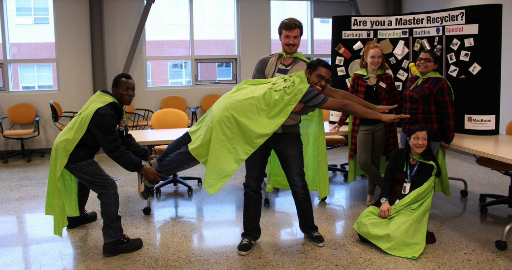 SustainMacEwanU's tweet photo. That's a wrap! We'd like to say a HUGE thank you to all of the volunteers who helped make #RethinkMacEwanU possible! http://t.co/btEojl40rk