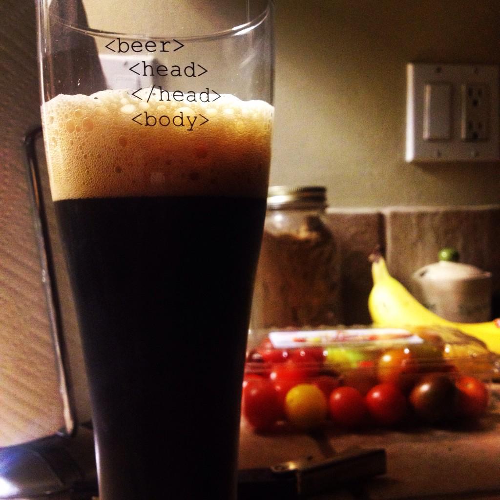 mmmmlissa's tweet image. This is &apos;code&apos; for: I love home-brewed #beer #htmlhumor