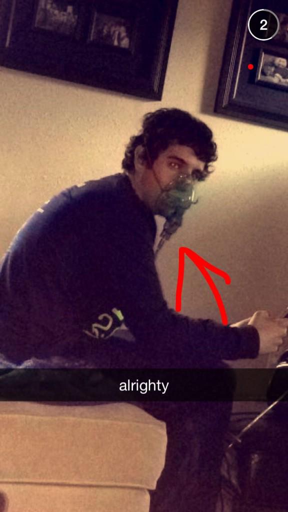 brojangle's tweet photo. Zach Quinonez fights asthma as well as the dark knight http://t.co/X1IgKlxeI3