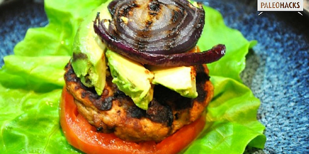 PaleoHacks's tweet photo. Bacon inside the patty...what's not to love? http://t.co/nUEpsv90kN http://t.co/mxK1w2WigC