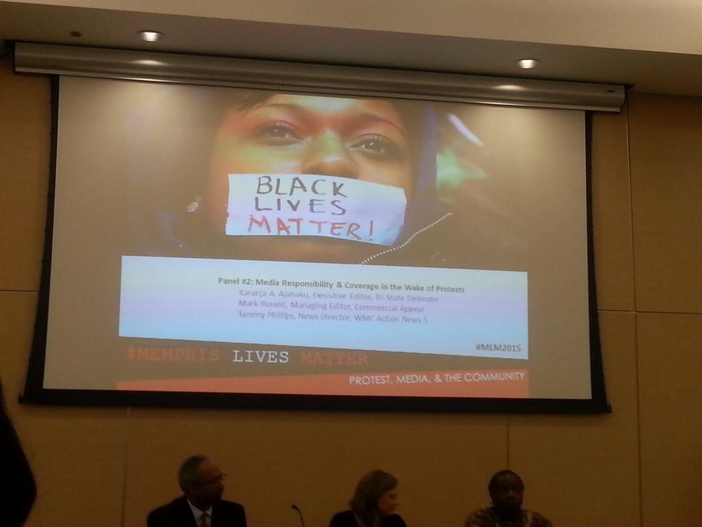 Jennifer_LSharp's tweet photo. Enlightened by this great panel: @DrKaranja, @tammyphillips & @markrussell44 #MemphisLivesMatter #MLM2015 http://t.co/soqE9br0IQ