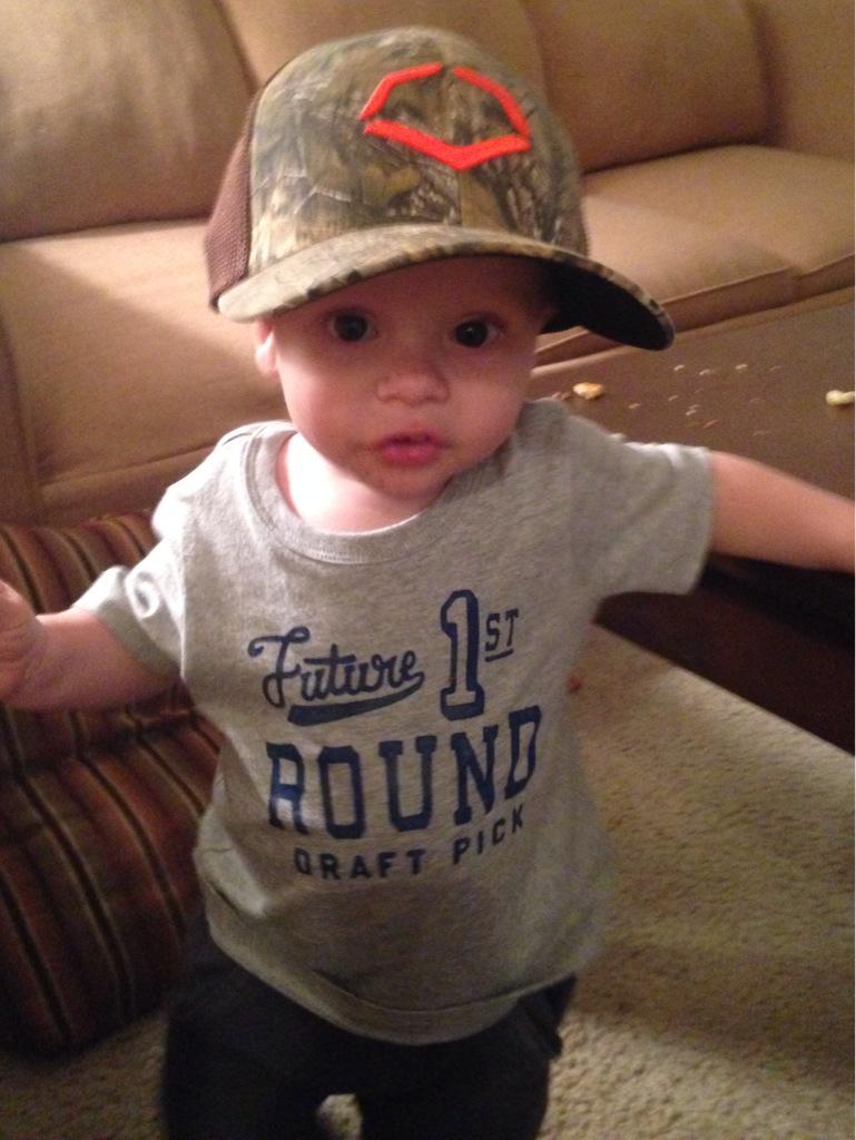 Thanks <a href="/EvoShield/">EvoShield</a> for the gear today. My son loves the hat!