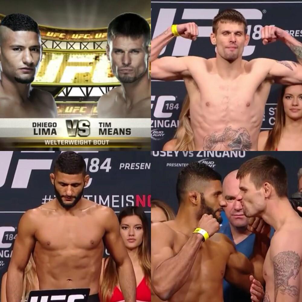 themmatriangle's tweet photo. Potential fight of the night contender @DhLimaMMA vs @MeansTim #ufc #UFC184 #mma http://t.co/MRAKJCmK5O