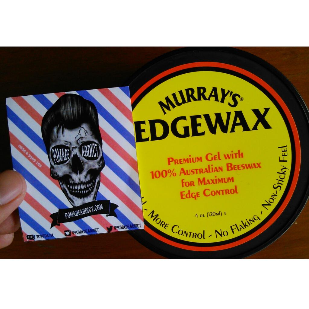 Murrays edgewax premium pomade for medium hold. 4oz waterbased. #pomadeaddict #jualpomade