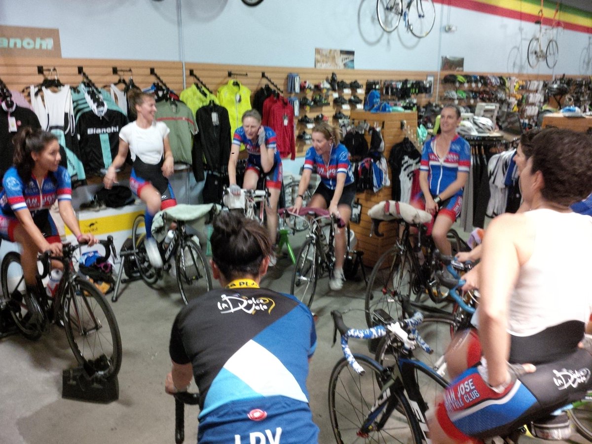 #sjbcwomen take over the joint on a Friday night #thesweetride ##hellyervelodrome