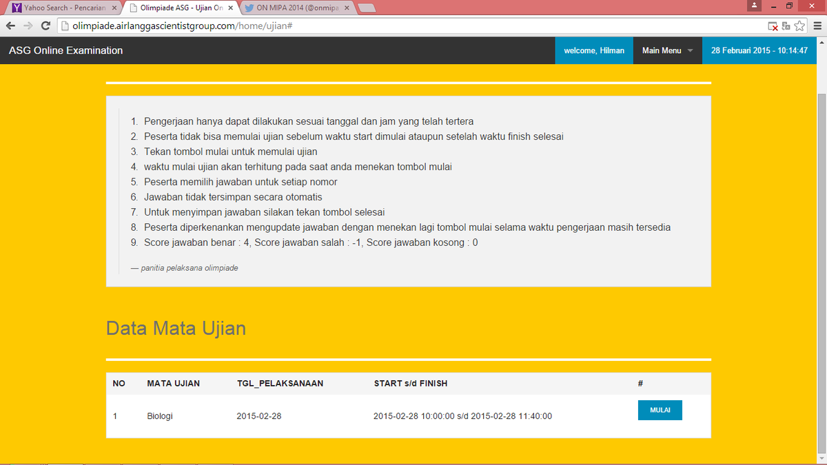 ArMIA_XI's tweet photo. @onmipa_formara Kenapa belum bisa mulai? Jamnya sudah lebih -_- http://t.co/0fQi159IOE