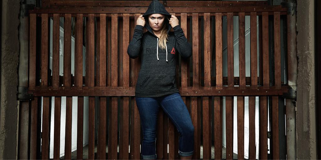 ufc's tweet photo. MT @Reebok: RETWEET to wish @RondaRousey good luck at  #UFC184 http://t.co/6t5swu6cuI
