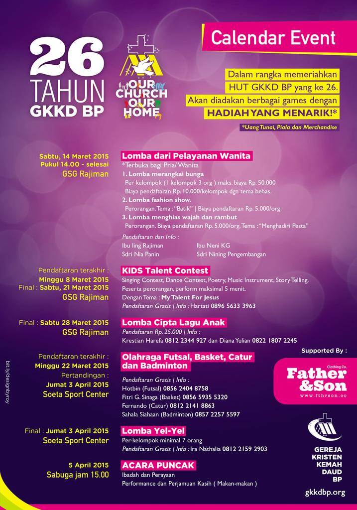 realmuchkreatif's tweet image. Calendar Event Hut GKKDBP. #bethere #gkkdbp. @pelajar_US @rajimanpelajar @andreashisar @Loide_Marnida @InfoGerejaBdg