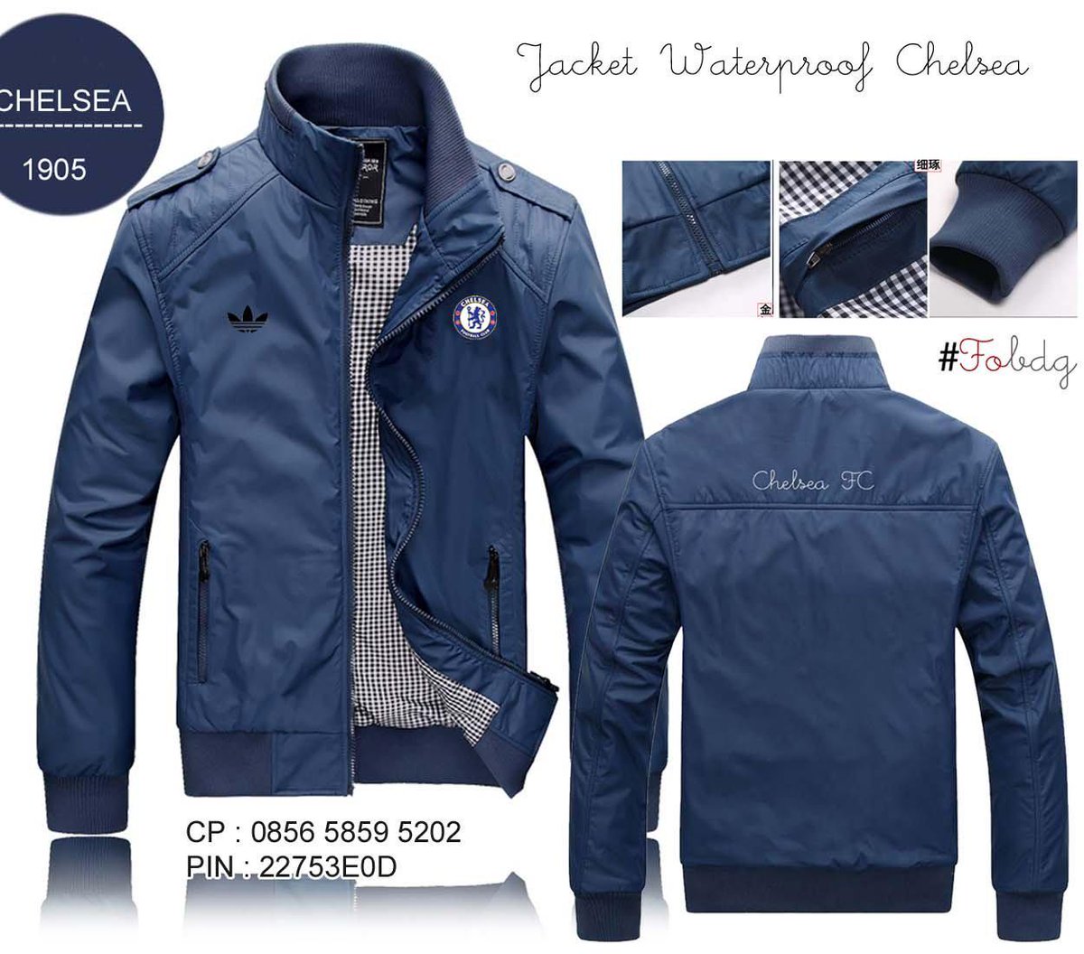 Promo Chelsea (@diskonchelsea8) on Twitter photo <a href="/_Ryzha/">rysa behel</a> Follow <a href="/JuraganSoccerID/">Juragan Soccer</a> Lagi PROMO "Jaket Waterproof Chelsea" CP : 085658595202. Pin 22753E0D <a href="/_Ryzha/">rysa behel</a> Follow <a href="/JuraganSoccerID/">Juragan Soccer</a> Lagi PROMO "Jaket Waterproof Chelsea" CP : 085658595202. Pin 22753E0D
