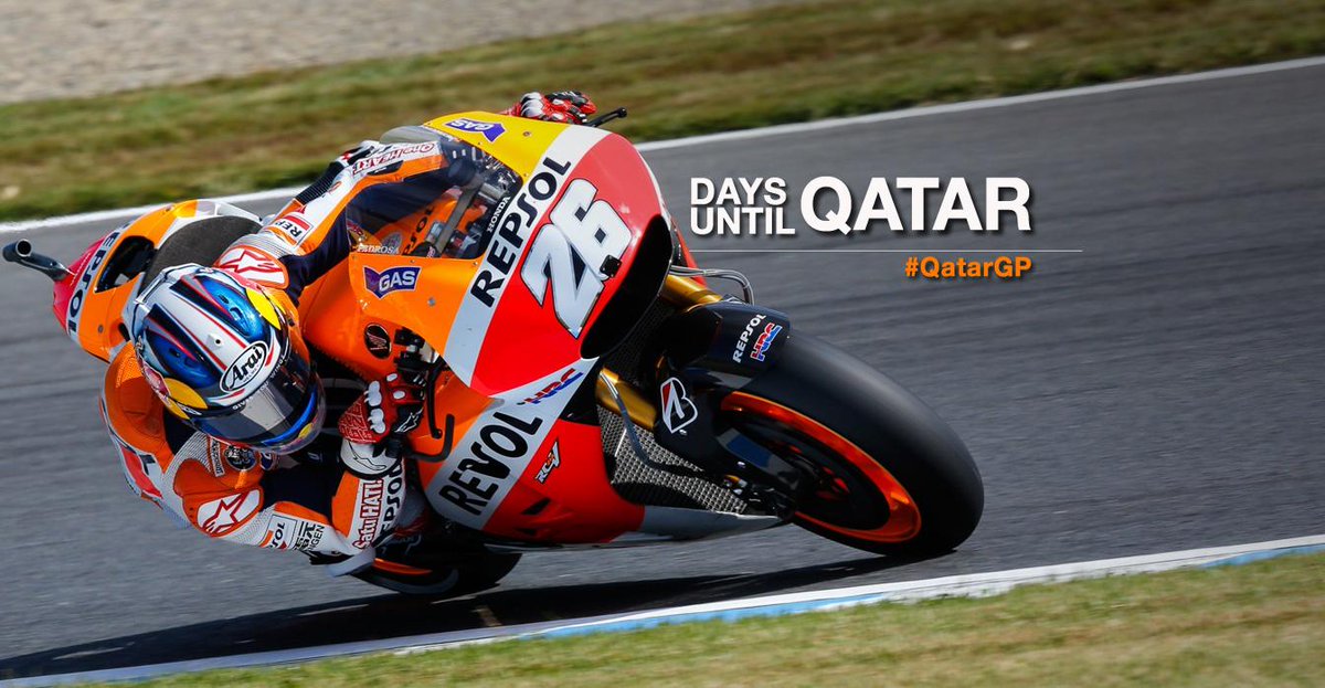 Just 26 days until the first Grand Prix at Qatar! #MotoGP