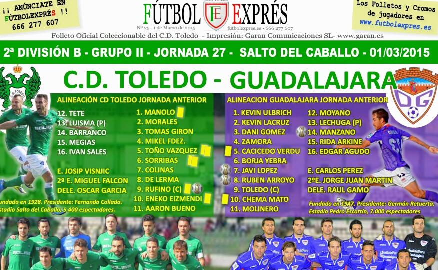 futbolexpres's tweet photo. Otra final en el Salto del Caballo.
@CD_Toledo - Guadalajara
Folleto oficial del partido:
http://t.co/xlUwGnAKgX http://t.co/EpuD1O6OGK