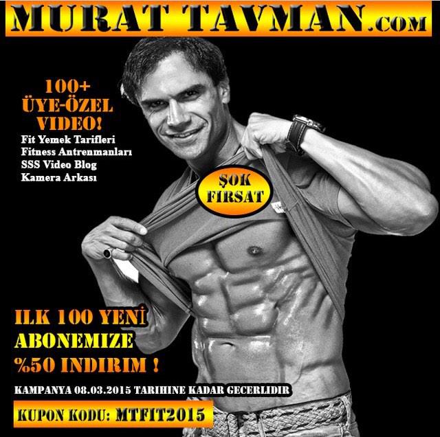 MuratTavman.com Şok Kampanya:
08.03.2015 Tarihine Kadar İlk 100 Abonemize %50 İndirim !
Kupon Kodu: MTFIT2015