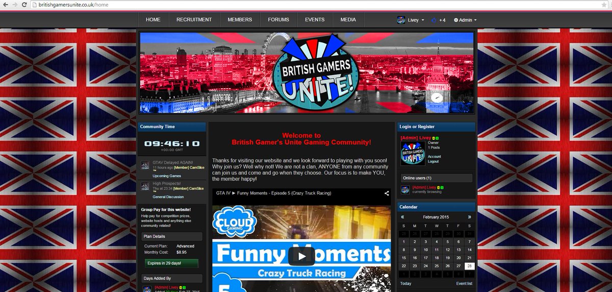 BritGamingUnite's tweet photo. Our new website has been released! Come on over and play with some great people from the UK! http://t.co/2JzXS8YnEJ http://t.co/rP5ZElSawg