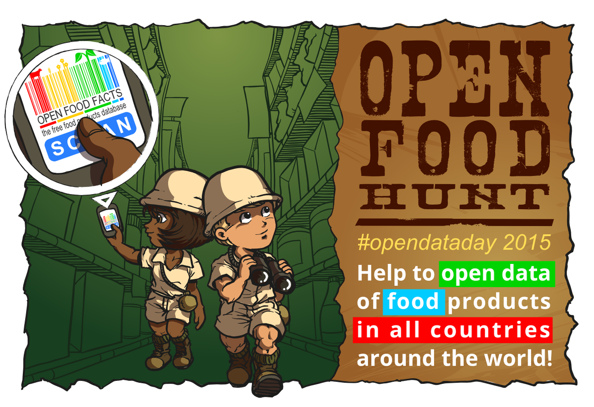 OpenFoodFacts's tweet photo. Last 2 days for #OpenFoodHunt! We need you and your friends from abroad! http://t.co/EuG3mkBLYo #opendata #food http://t.co/EBQrOeIAC1