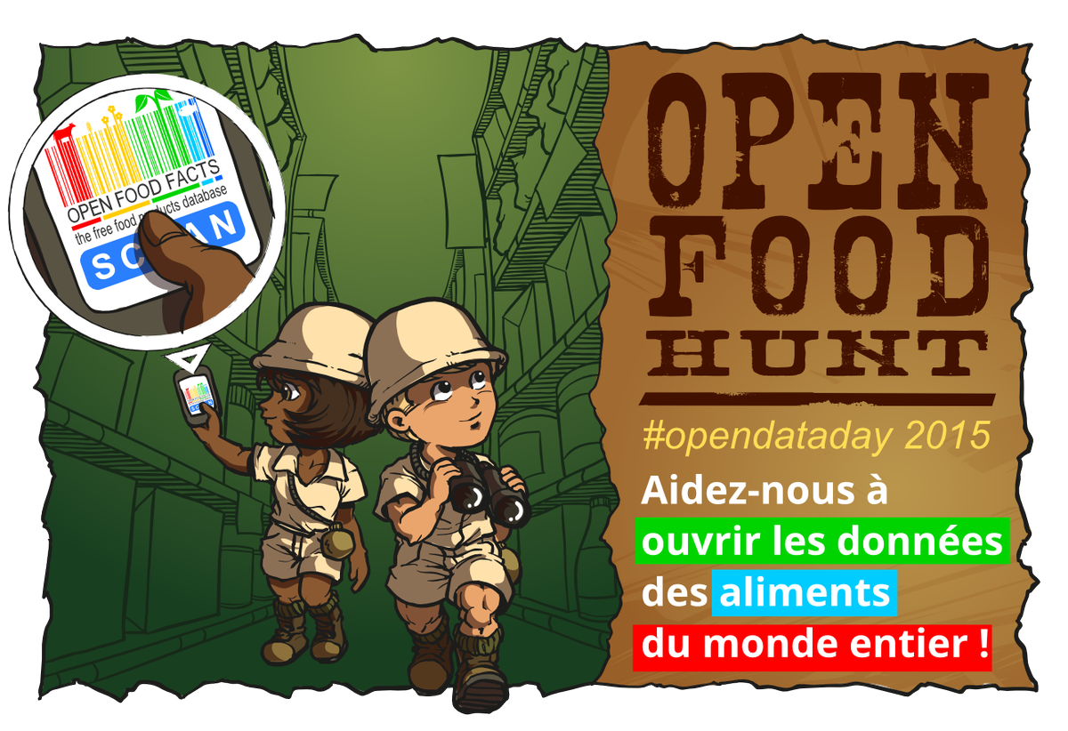 OpenFoodFactsFr's tweet image. Plus que 2 jours pour l&apos;#OpenFoodHunt ! On a besoin de vous et de vos amis du bout du monde ! fr.openfoodfacts.org/open-food-hunt…