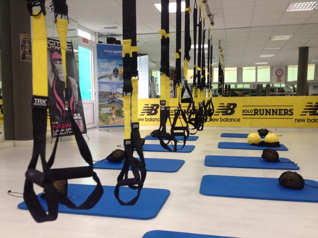 Todo listo para el reto trx de bm Estudio de Entrenamiento. #TrxSantander
