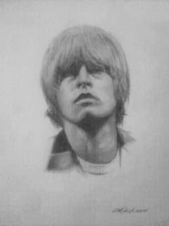 Happy Birthday to Brian Jones of (1942-1969). My sketch of him. 