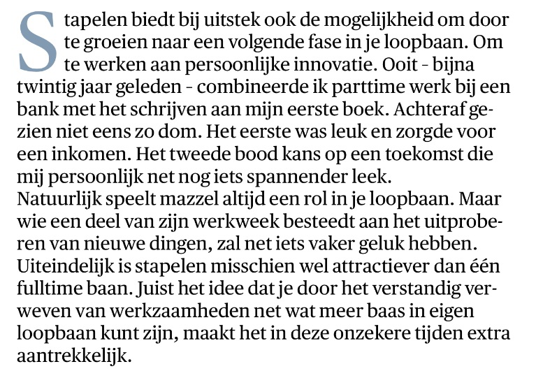 aaltjevincent's tweet photo. 'Zo stapel je banen op een slimme manier' mooie observatie van @BenTiggelaar_BT > 'net iets vaker geluk' via @nrc http://t.co/gpZCXhmVgu