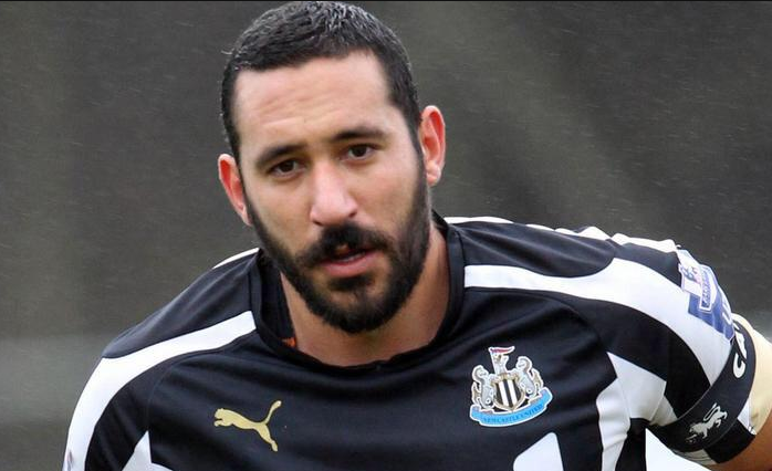 FootballFunnys's tweet photo. Jonás Gutiérrez on the bench for Newcastle today - 17 months after been diagnosed with testicular cancer. http://t.co/fryIGrxKi8