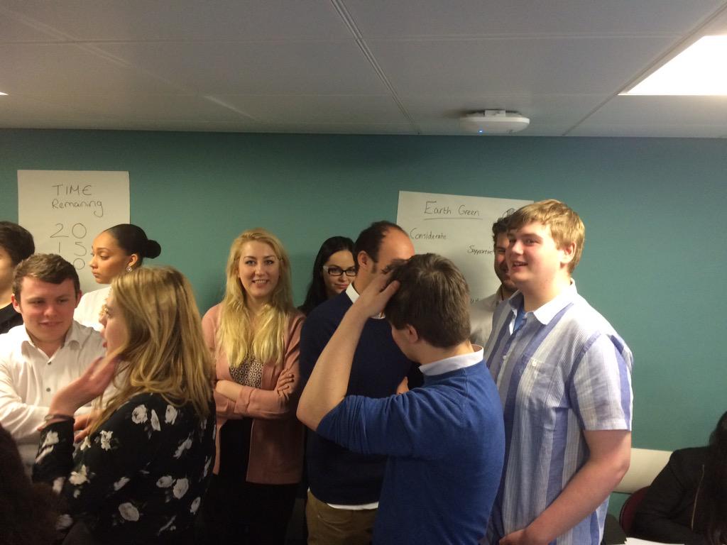peterwb1's tweet photo. We are working out what type of person everyone is... #coolblue #earthgreen #fireyred #sunshineyellow #flt2015 http://t.co/EbqMfI4w9c