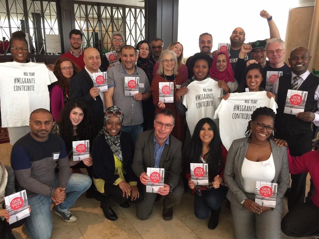 JUSTWYorkshire's tweet photo. #BMEVotesCount residential. Some of the activists &amp; speakers involved in event organised by @migrants_rights &amp; JUST. http://t.co/OJXG5lLvUM