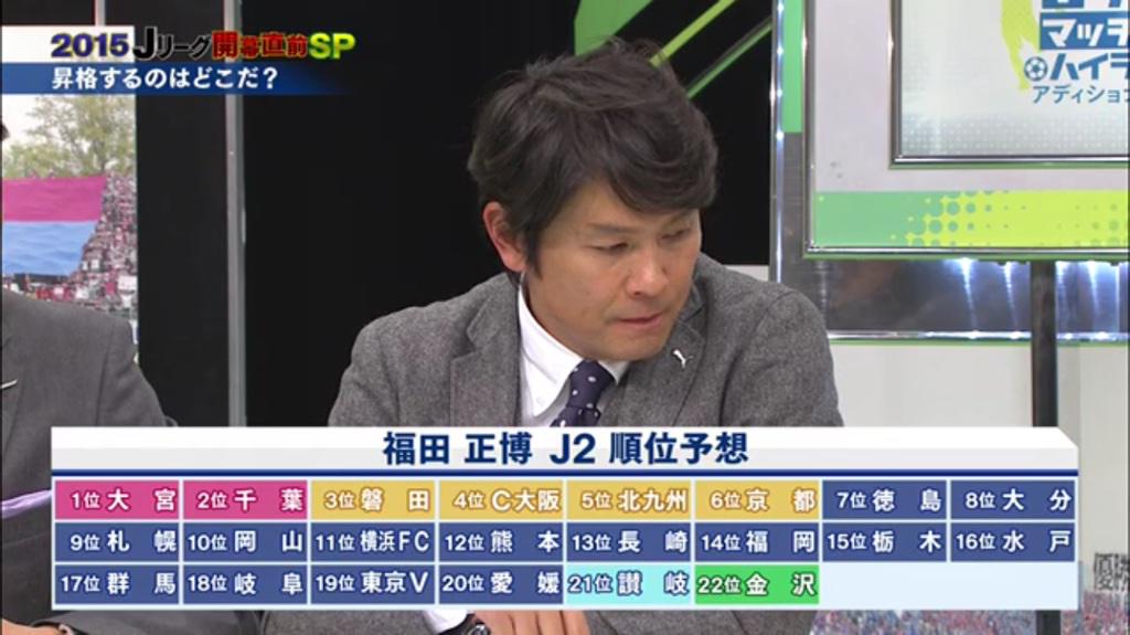 スカパー サッカー On Twitter 福田正博さんの2015 J2の順位予想 優勝は大宮 Jリーグマッチデーハイライト アディショナルタイム 開幕直前spはtry スカパー オンデマンドで無料配信中 Tryspod Http T Co Lvopqshmna Http T Co Gbbtzvrvue