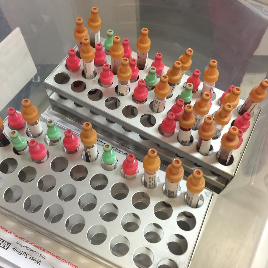 DrSteveDunn's tweet image. Jane one of our ward phlebotomists working hard on Saturday #PerfectSystem